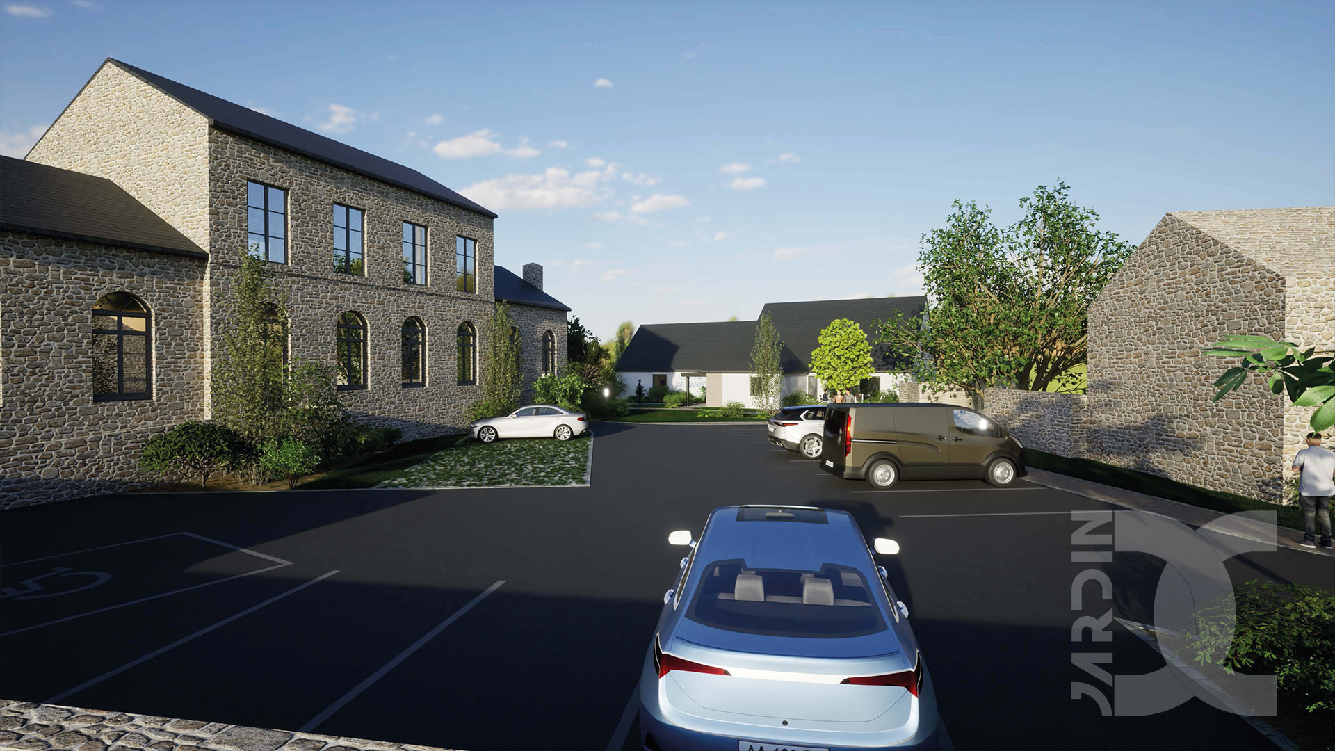 Paysagiste concepteur et aménagement paysager d’un pôle santé en milieu rural